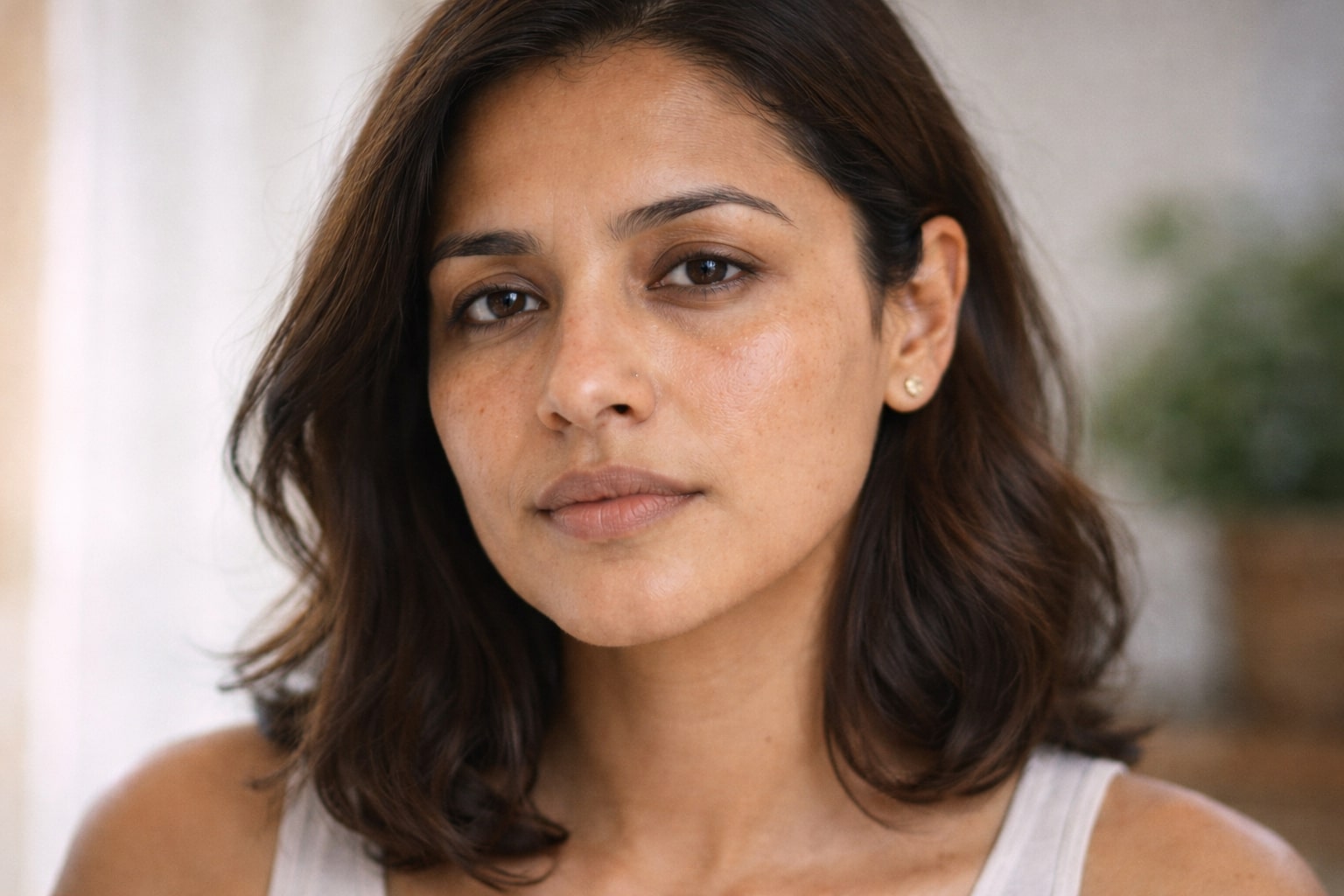 Indian woman skin pigmentation and dullness concerns